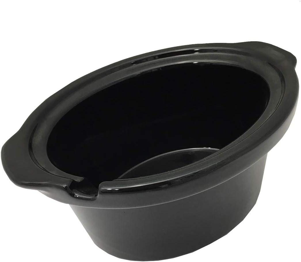 imageElite Gourmet EWMST325R MaxiMatic Triple Slow Cooker Buffet Server Adjustable Temp DishwasherSafe Oval Ceramic Pots Lid Rests 3 x 25 Qt Capacity RedStainless Steel