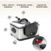 Elite Gourmet EDF-401TX 1700-Watt Triple Basket Electric Deep Fryer with Timer and Temperature Knobs and Odor Free Filter, 4.2L, 18-Cup, Black(Black)