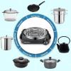 Elite Gourmet ESB301C Countertop Single Coiled Burner, 1100 Watts Electric Hot Plate, Temperature Controls, Power Indicator Lights, Easy to Clean, Black(Coiled Single)