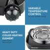 Elite Gourmet ESB301C Countertop Single Coiled Burner, 1100 Watts Electric Hot Plate, Temperature Controls, Power Indicator Lights, Easy to Clean, Black(Coiled Single)
