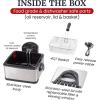 Elite Gourmet Electric Deep Fryer, 4.5 Qt Total Oil Capacity (Dual 2-Qt Split Baskets), 1700 Watts, Stainless Steel, Separates Foods for Simultaneous Cooking, Stainless Steel(Stainless Steel)