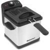 Elite Gourmet EDF-1607 800-Watt Mesh Basket 1.6 Quart / 6.5 Cup Oil Capacity, Electric Immersion Deep Fryer with Temperature Knob and Lid with View Window, stainless steel(Stainless Steel)