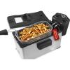 Elite Gourmet EDF-3500 Electric Immersion Deep Fryer. Removable Basket, Timer Control Adjustable Temperature, Lid with Viewing Window and Odor Free Filter,Stainless Steel,3.5 Quart / 14 Cup(3.5 Quart / 14 Cup)