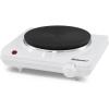 Elite Gourmet ESB301C Countertop Single Coiled Burner, 1100 Watts Electric Hot Plate, Temperature Controls, Power Indicator Lights, Easy to Clean, Black(Cast Single)