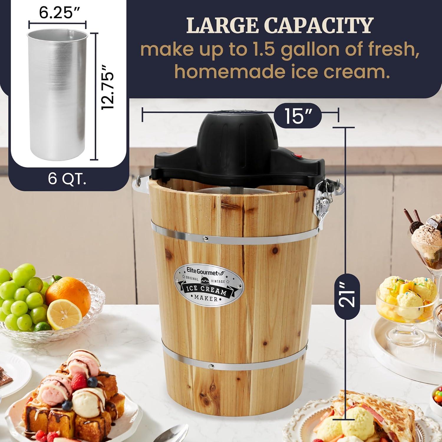 imageAmericana Collection Elite Pint Perfect EIM1205M 1 Pint Ice Cream Maker Freezing Mug Frozen Yogurt Sorbet Gelato Treat Recipes MintPine
