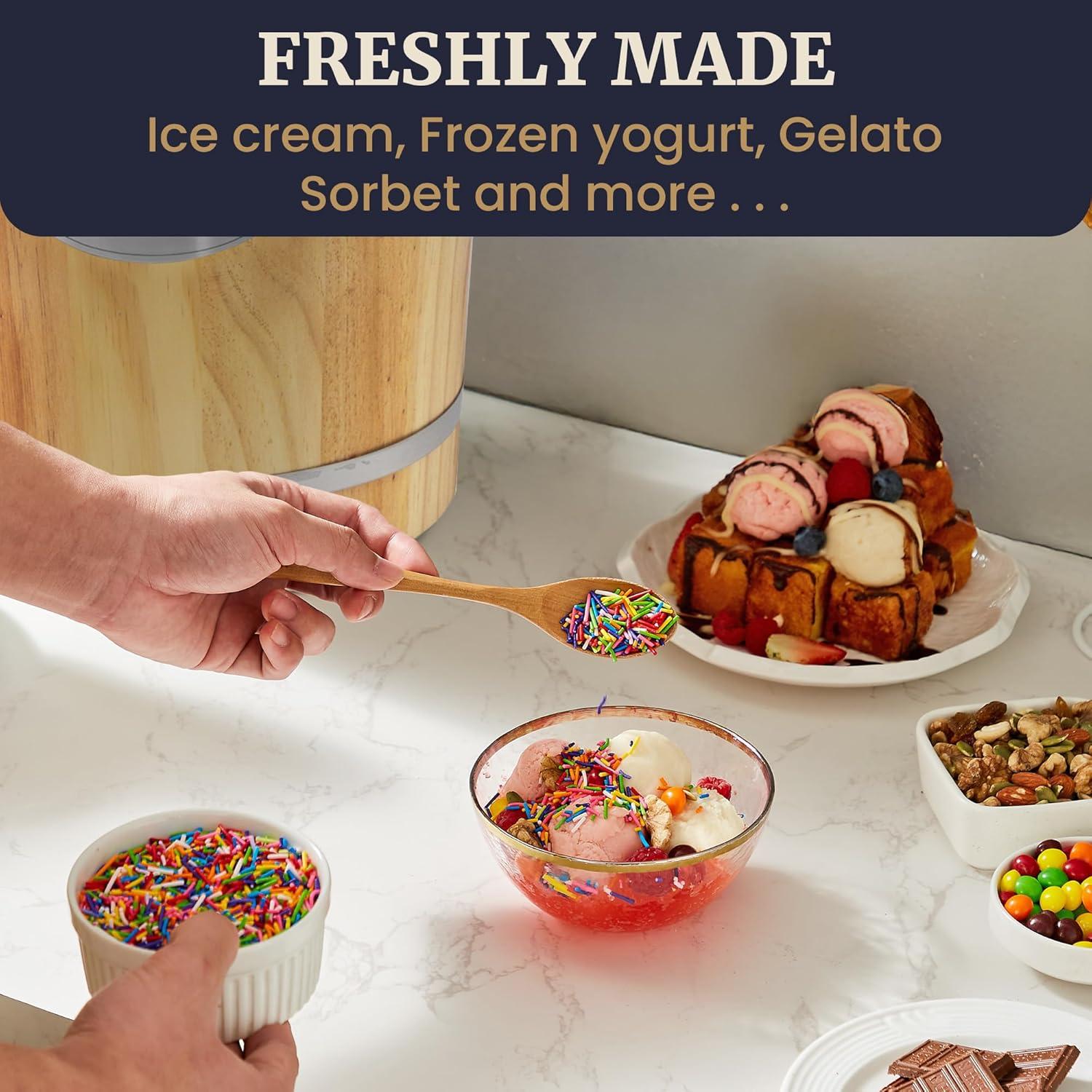 imageAmericana Collection Elite Pint Perfect EIM1205M 1 Pint Ice Cream Maker Freezing Mug Frozen Yogurt Sorbet Gelato Treat Recipes MintPine