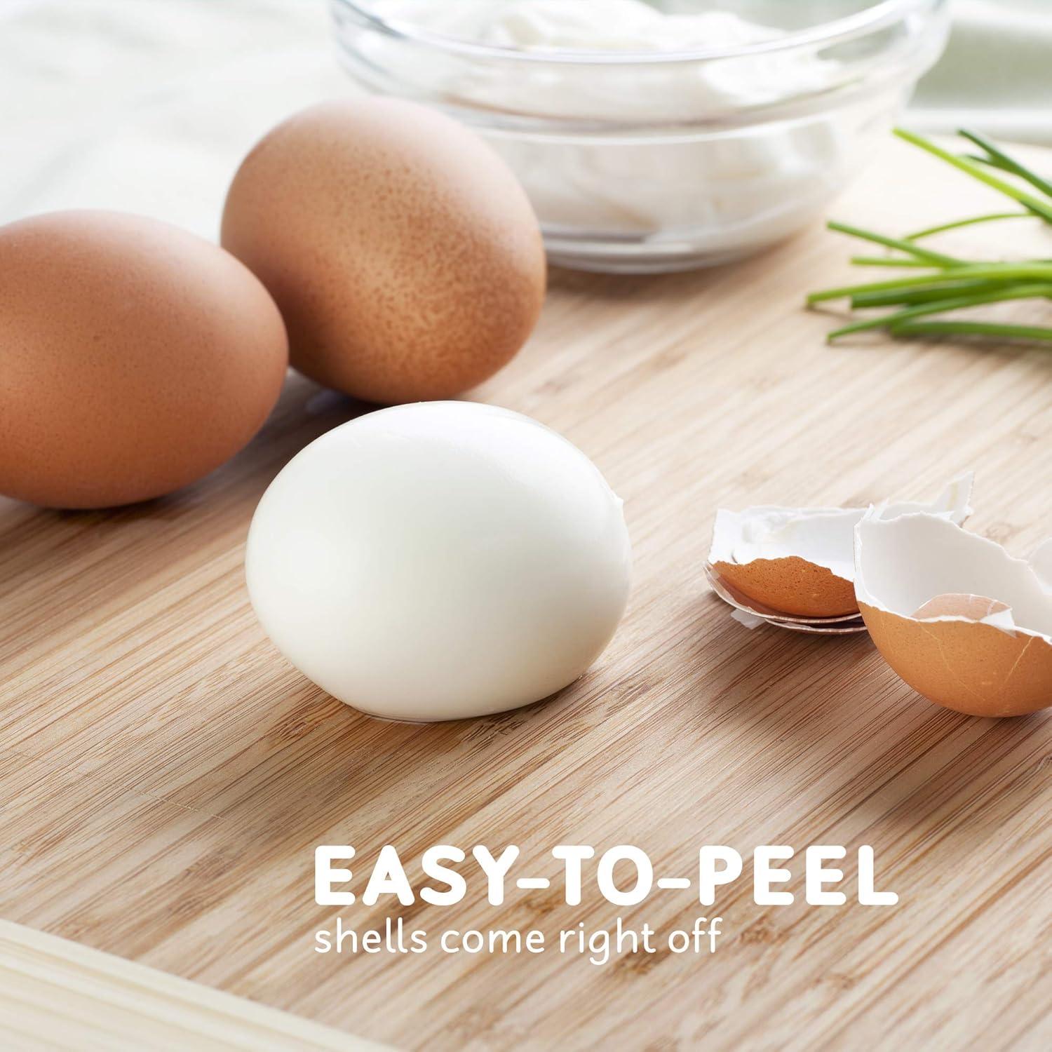 imageElite Gourmet Easy Electric 7 Egg Capacity Cooker Poacher Omelet Maker Scrambled Soft Medium Hard Boiled with Auto ShutOff and Buzzer BPA FreeClassic Blue