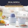 Americana by Elite Pint Perfect™ EIM1205DB Ice Cream Maker, 2 x 1 Pint Capacity Dual Freezing Mugs, Frozen Yogurt, Sorbet, Gelato, Recipes, Periwinkle(1 Pint)