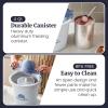 Americana by Elite Pint Perfect™ EIM1205DB Ice Cream Maker, 2 x 1 Pint Capacity Dual Freezing Mugs, Frozen Yogurt, Sorbet, Gelato, Recipes, Periwinkle(4 Quart)