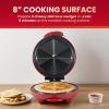 Elite Gourmet 11″ Cheesy Quesadilla Maker, 2-Position Locking Latch For Extra Stuffing, Easy-Slice 6-Wedge, Red(8″)