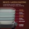 Elite Gourmet 12″ x 12″ x 3″ Ceralast™ PFAS Free Ceramic Electric Skillet, Dishwasher Safe, Xtra Deep Dish, Rapid Heat 1200W, Black(7.5Qt)