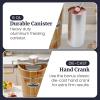 Elite Gourmet 4Qt Electric Ice Cream Maker EIM350 Delicious Homemade Ice Cream, Gelato, Sorbet, Frozen Yogurt, 4Qt Aluminum Freezing Cannister, Durable Plastic Ice Bucket, Powerful 50W, Periwinkle(Pine)