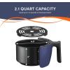 Elite Gourmet EAF2411G Digital Indoor Grill/Air Fryer Oven, 11L Capacity, Grill Rack, 8 Presets, Bake, Roast, Broil, Dehydrate, 1700-Watts, 25 Delicious Recipes, Stainless-Steel/Black(Blue Gray)