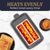 Elite Gourmet ECT1027G Cool-Touch 2 Slice Toaster, 6 Toast Settings & Cancel Function, Extra Wide 1.25” Slots Easily Fits Breads, English Muffins, Bagels & Waffles, Gunmetal Gray(Gunmetal Gray)