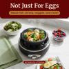 Elite Gourmet EGC007CBL# Rapid Egg Cooker, 7 Easy-To-Peel, Hard, Medium, Soft Boiled Eggs, Poacher, Omelet Maker, Auto Shut-Off, Alarm, 16-Recipe Booklet, BPA-Free, Cobalt(Charcoal Grey)