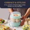 Elite Gourmet EGC1215B Easy Egg Cooker, Stainless-steel Heating Plate, Two-Tiered, 14-Egg Capacity, Soft, Medium, Hard-Boiled, Auto Shut-Off, Omelets, Poached Eggs, Measuring Cup, Piercing Pin, Black(Mint)