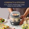 Elite Gourmet EGC1215B Easy Egg Cooker, Stainless-steel Heating Plate, Two-Tiered, 14-Egg Capacity, Soft, Medium, Hard-Boiled, Auto Shut-Off, Omelets, Poached Eggs, Measuring Cup, Piercing Pin, Black(Black)