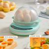 Elite Gourmet EGC314CB Digital Easy Egg Cooker Food Steamer, Poacher, Omelet, Soft, Medium, Hard-Boiled Egg with 6 Programmed Preset Functions, 2-Tiers, Measuring Cup, 14 egg capacity, Black(Mint)