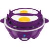 Elite Gourmet Easy Electric 7 Egg Capacity Cooker, Poacher, Omelet Maker, Scrambled, Soft, Medium, Hard Boiled with Auto Shut-Off and Buzzer, BPA Free(Purple)