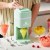 Elite Gourmet Snow Cone & Shaved Ice Maker, ESI2215P, Refreshing Slushies, Margaritas, Boba Drinks, Snow Cone & Holder and Ice Mold, Use Cubed & Bagged Ice, Stainless Steel Shaving Blade, Periwinkle(Mint)