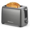 Elite Gourmet ECT1027G Cool-Touch 2 Slice Toaster, 6 Toast Settings & Cancel Function, Extra Wide 1.25” Slots Easily Fits Breads, English Muffins, Bagels & Waffles, Gunmetal Gray(Gunmetal Gray)