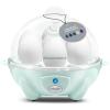 Elite Gourmet Easy Electric 7 Egg Capacity Cooker, Poacher, Omelet Maker, Scrambled, Soft, Medium, Hard Boiled with Auto Shut-Off and Buzzer, BPA Free(Mint)