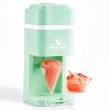 Elite Gourmet Snow Cone & Shaved Ice Maker, ESI2215P, Refreshing Slushies, Margaritas, Boba Drinks, Snow Cone & Holder and Ice Mold, Use Cubed & Bagged Ice, Stainless Steel Shaving Blade, Periwinkle(Mint)