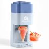 Elite Gourmet Snow Cone & Shaved Ice Maker, ESI2215P, Refreshing Slushies, Margaritas, Boba Drinks, Snow Cone & Holder and Ice Mold, Use Cubed & Bagged Ice, Stainless Steel Shaving Blade, Periwinkle(Periwinkle)