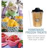 Americana EIM-1400R 1.5 Qt Freezer Bowl Automatic Easy Homemade Electric Ice Cream Maker, Ingredient Chute, On/Off Switch, No Salt Needed, Creamy Ice Cream, Gelato, Frozen Yogurt, Sorbet, Recipe Book(Pine)