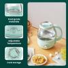 Elite Gourmet 1.2L Electric Glass Kettle, 1200W Fast Boil, Adjustable Temperature Control & Keep Warm, BPA-Free Borosilicate Glass, Auto Shut-Off & Boil-Dry Protection, 360° Cordless Base, Mint(Mint)