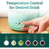 Elite Gourmet 1.2L Electric Glass Kettle, 1200W Fast Boil, Adjustable Temperature Control & Keep Warm, BPA-Free Borosilicate Glass, Auto Shut-Off & Boil-Dry Protection, 360° Cordless Base, Mint(Mint)