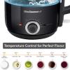 Elite Gourmet 1.2L Electric Glass Kettle, 1200W Fast Boil, Adjustable Temperature Control & Keep Warm, BPA-Free Borosilicate Glass, Auto Shut-Off & Boil-Dry Protection, 360° Cordless Base, Mint(Black)