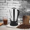 Elite Gourmet 6-Cup Electric Coffee Percolator – Stainless Steel, Fast Brewing, Keep Warm with Auto Shut-Off, Clear Brew Progress Knob, Cordless Serving Base, Reusable Filter, 1000W(12-Cup)