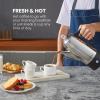 Elite Gourmet 6-Cup Electric Coffee Percolator – Stainless Steel, Fast Brewing, Keep Warm with Auto Shut-Off, Clear Brew Progress Knob, Cordless Serving Base, Reusable Filter, 1000W(6 Cup)