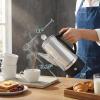 Elite Gourmet 6-Cup Electric Coffee Percolator – Stainless Steel, Fast Brewing, Keep Warm with Auto Shut-Off, Clear Brew Progress Knob, Cordless Serving Base, Reusable Filter, 1000W(12-Cup)