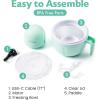Elite Gourmet Americana Collection Elite EIM520M 1 Quart Automatic Easy Homemade Electric Ice Cream Maker, Frozen Yogurt, Sorbet, Gelato Treat, with Recipes, Mint(Mint)