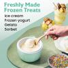 Elite Gourmet Americana Collection Elite EIM520M 1 Quart Automatic Easy Homemade Electric Ice Cream Maker, Frozen Yogurt, Sorbet, Gelato Treat, with Recipes, Mint(Mint)