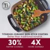Elite Gourmet EG3033 12″x12″x2.35” Healthy Ceramic with Titanium Coated Scratch Resistant Electric Skillet, Dishwasher Safe, Rapid Heat Up, 1200W, Dark Grey, 6 Quart