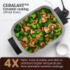 Elite Gourmet EG6201 Extra Deep 12″x12″x3.2″ (7.5Qt.) Scratch Resistant Dishwasher Safe, Non-stick Electric Skillet with Glass Vented Lid, Adjustable Temperature, Black(15″ x 12″ (10 Qt))