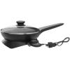 Elite Gourmet EGL-6101 Personal Stir Fry Griddle Pan, Rapid Heat Up, 650 Watts Non-stick Electric Skillet with Tempered Glass Lid, Red(10.5″ (2 Qt))