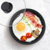 Elite Gourmet EGL-6101 Personal Stir Fry Griddle Pan, Rapid Heat Up, 650 Watts Non-stick Electric Skillet with Tempered Glass Lid, Red(8.5″)