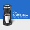 Elite Gourmet EHC116 Dual Drip Double Coffee Maker Brewer Includes Two 14 Oz Stainless Steel Interior Thermal Travel Mugs, Compatible with Coffee Grounds, Reusable Filter, Black(16 ounce)