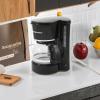 Elite Gourmet EHC-5055# Automatic Brew & Drip Coffee Maker with Pause N Serve Reusable Filter, On/Off Switch, Water Level Indicator, Black(5 Cups)