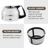 Elite Gourmet EHC-5055# Automatic Brew & Drip Coffee Maker with Pause N Serve Reusable Filter, On/Off Switch, Water Level Indicator, Black(5 Cups)
