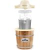 Elite Gourmet Maxi-Matic EIM-924L 4 quart Old Fashioned Electric Ice Cream Maker, Pine Bucket(Cream)
