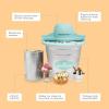 Elite Gourmet Maxi-Matic EIM-924L 4 quart Old Fashioned Electric Ice Cream Maker, Pine Bucket(Mint)