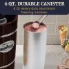 Elite Gourmet Maxi-Matic EIM-924L 4 quart Old Fashioned Electric Ice Cream Maker, Pine Bucket(Walnut)