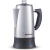 Elite Gourmet EC922 Electric Coffee Percolator, BPA Free, Keep Warm, Glass Clear Brew Progress Knob, Cool-Touch Handle, Cordless Serve, 12-Cup, Stainless Steel(Stainless Steel)