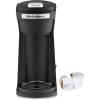 Elite Gourmet EHC116 Dual Drip Double Coffee Maker Brewer Includes Two 14 Oz Stainless Steel Interior Thermal Travel Mugs, Compatible with Coffee Grounds, Reusable Filter, Black(16 ounce)