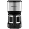 Elite Gourmet EHC9420 Automatic 5-Cup Brew & Drip Coffee Maker with Pause N Serve Reusable Filter, On/Off Switch, Water Level Indicator(Stainless Steel)